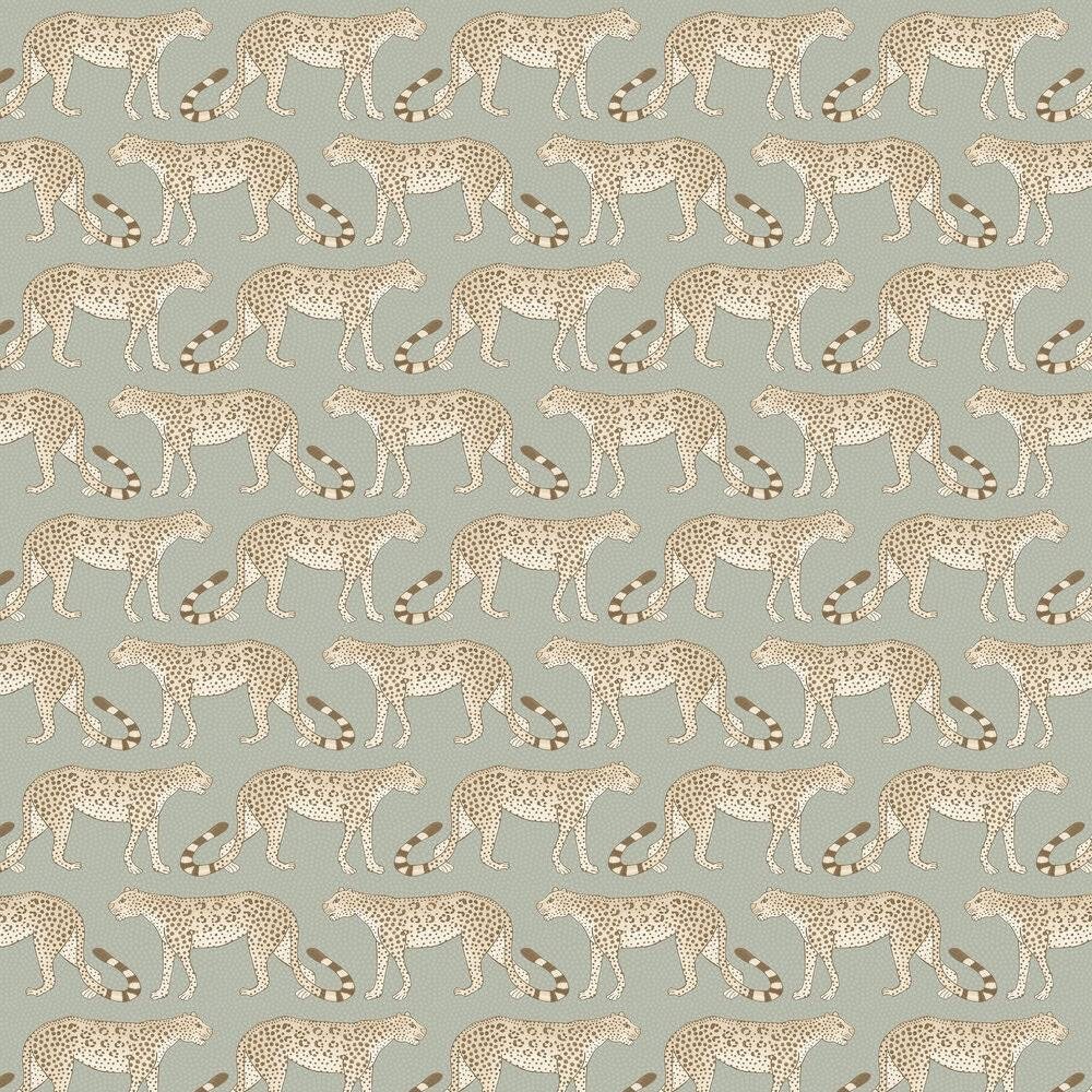 Cole & Son NWT Leopard Walk wallpaper in olive